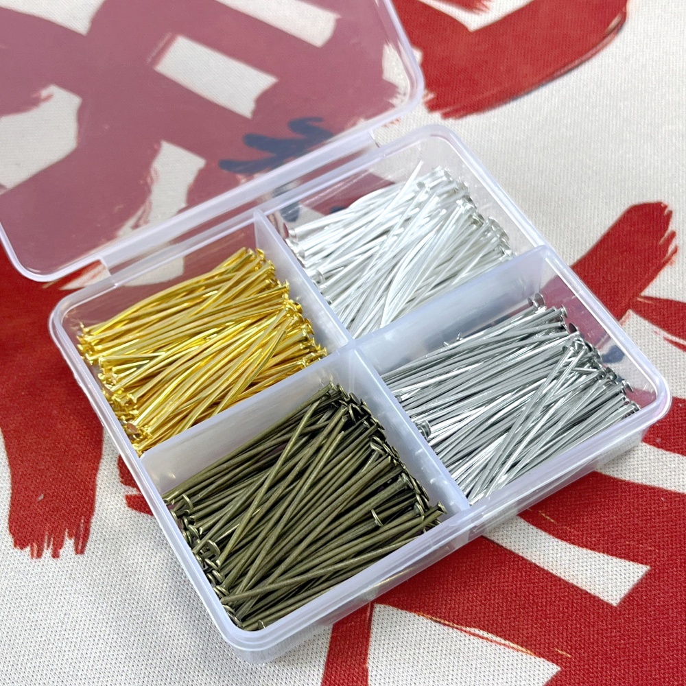 Head Pin Assorted - Conjunto de 400 Alfinetes de Cabeça