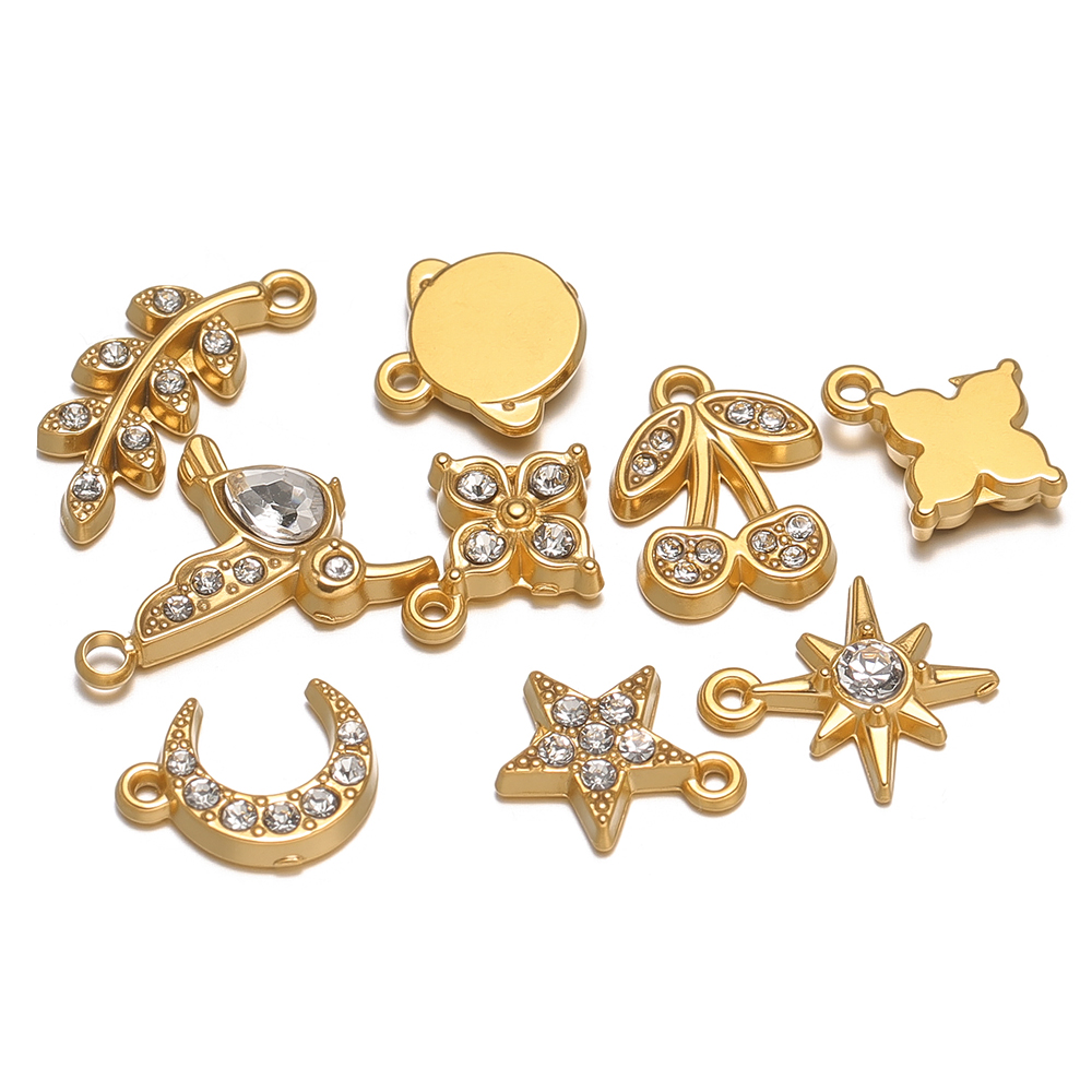 Jewelry Making For 5 Year Old - 5 pçs de aço inoxidável zircão