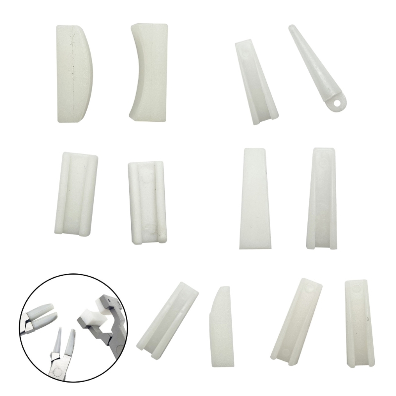 Jewelry Plier Set - Pacote 2 garras substituição plástico resistentes