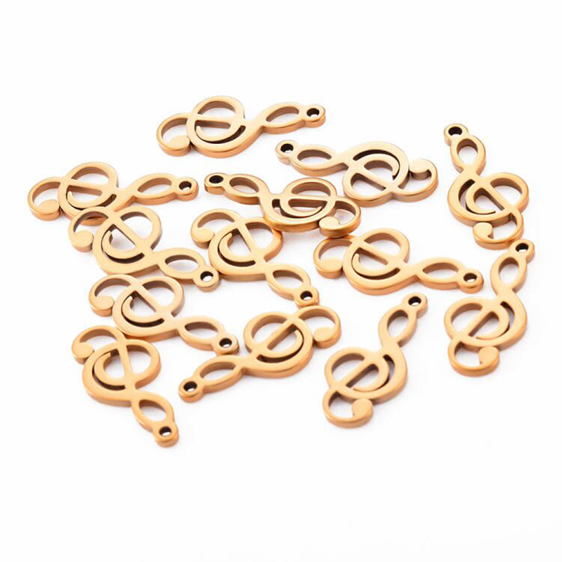 Jewelry Making Notes - 10 pçs encantos nota musical pingentes
