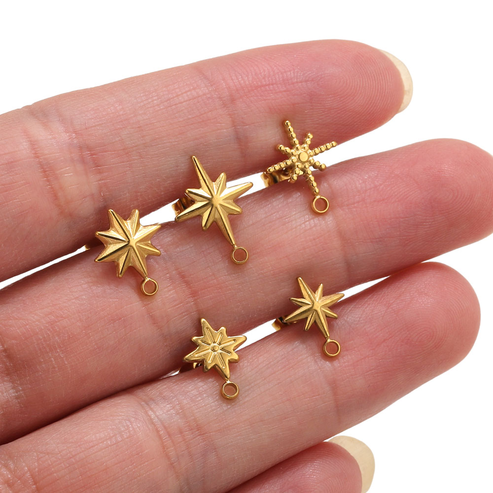 Jewelry Making Course - 6 Peças de Brincos de Estrela