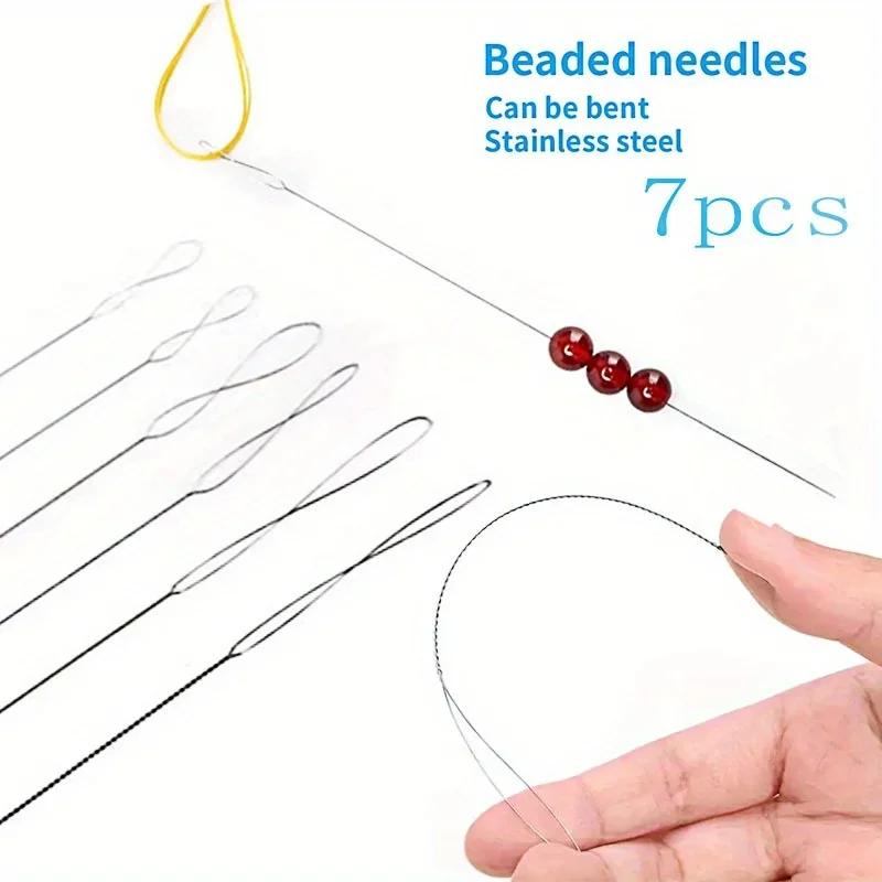 Beading Needle Fine - Conjunto de 7 Agulhas de Aço