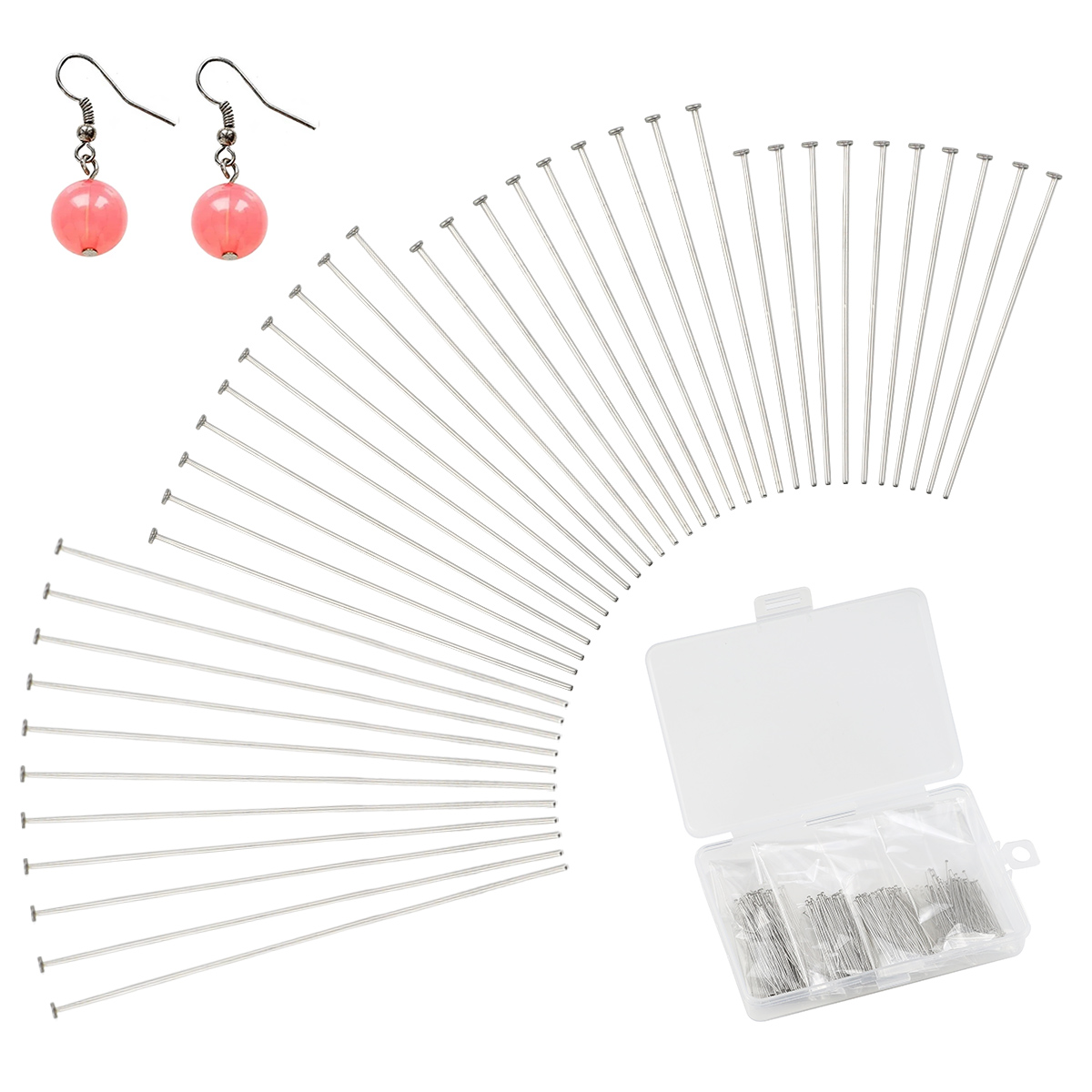 Beading Needle Fine - Aço inoxidável Flat Pin para Fazer