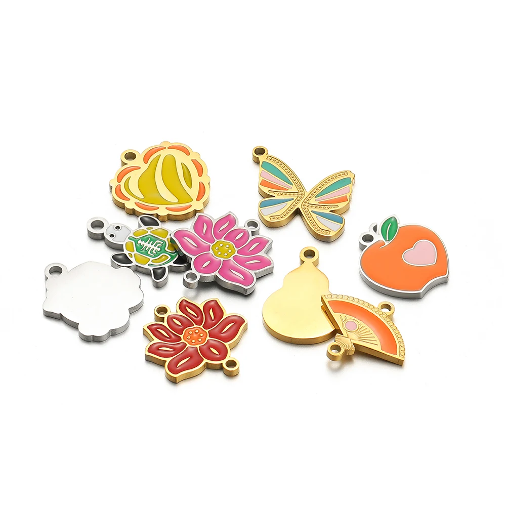 Jewelry Making For 5 Year Old - 5 pçs de aço inoxidável lótus