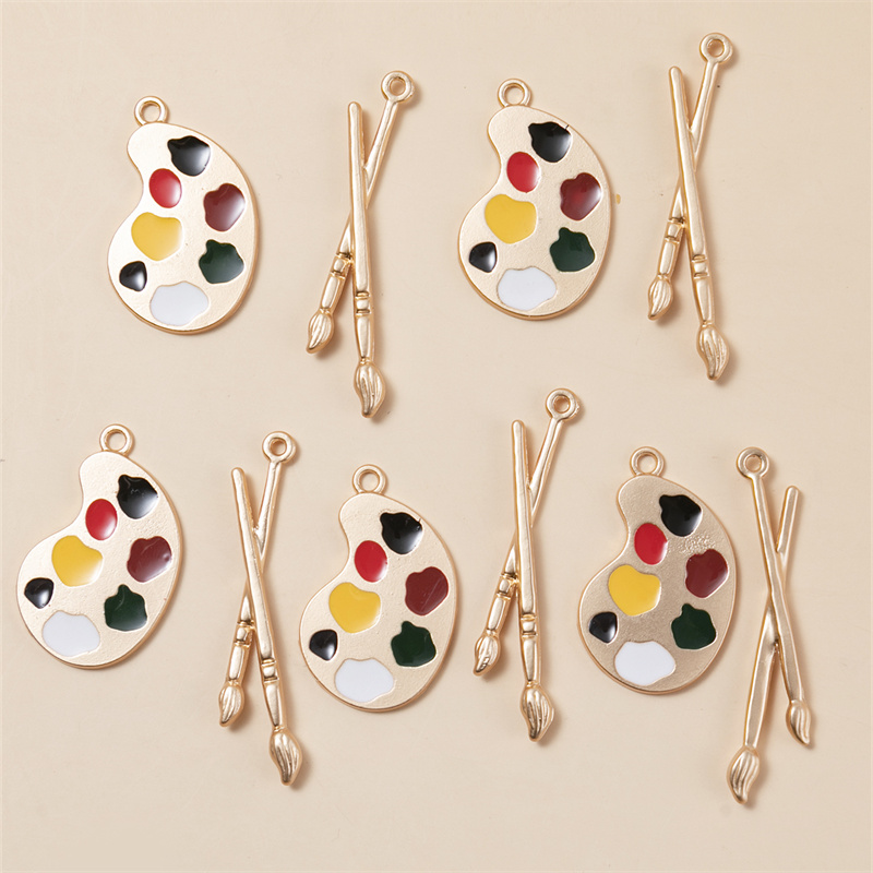 Jewelry Making Drawing - Divertido desenho colorido prancheta escova encantos,