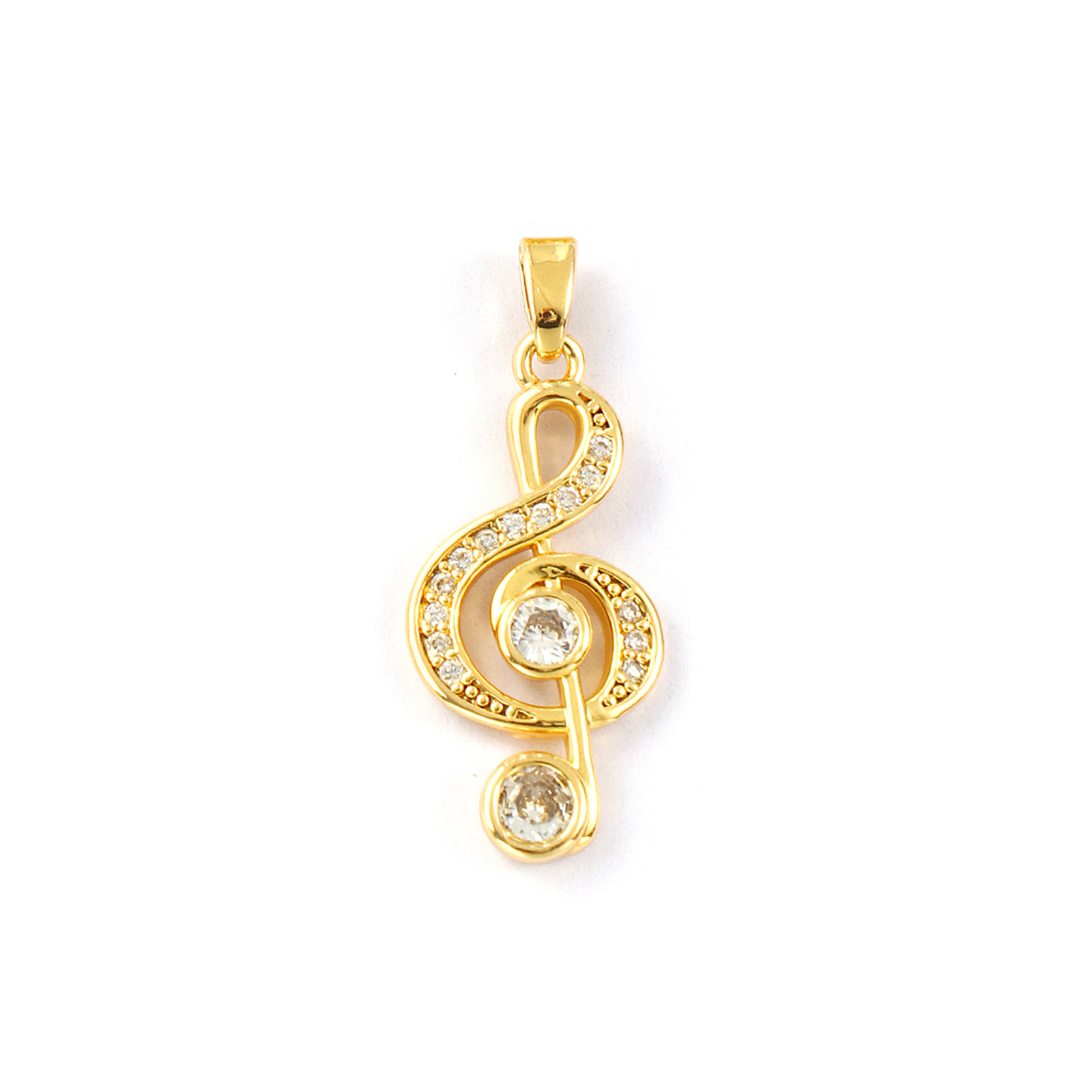 Jewelry Making Notes - 2 pçs bronze música nota estilo