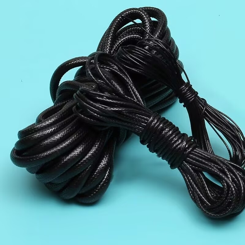 Jewelry Making Event - 0.5/1.0/1.5/2/2.5/3.0/5mm cabo encerado preto corda de