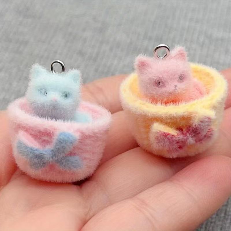 4 peças de pingente de gato em - Jewelry Making Pendants avaliação e preço