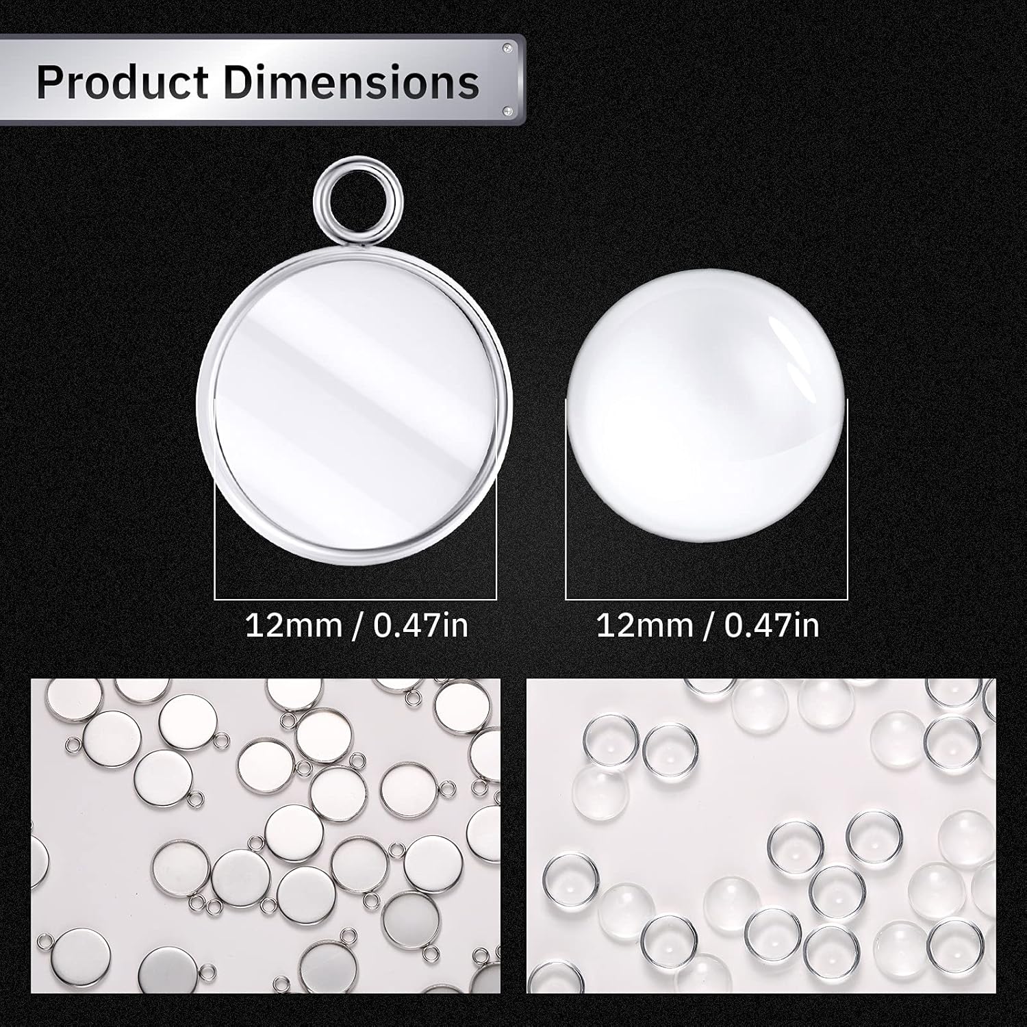 20 peças de aço inoxidável mol - Jewelry Making With Resin avaliação e preço