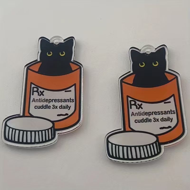 Pingente de gato medicinal em  - Jewelry Making Pendants avaliação e preço