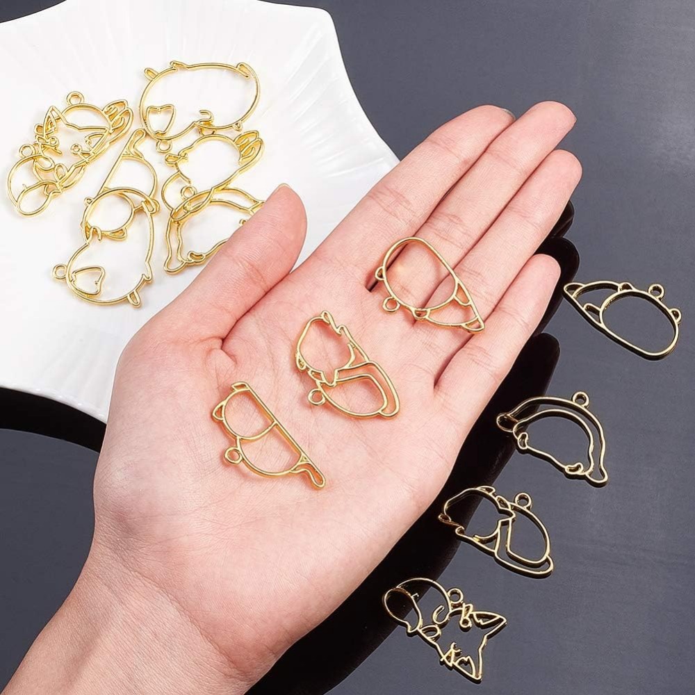 14 peças amuletos de moldura a - Jewelry Making With Resin avaliação e preço