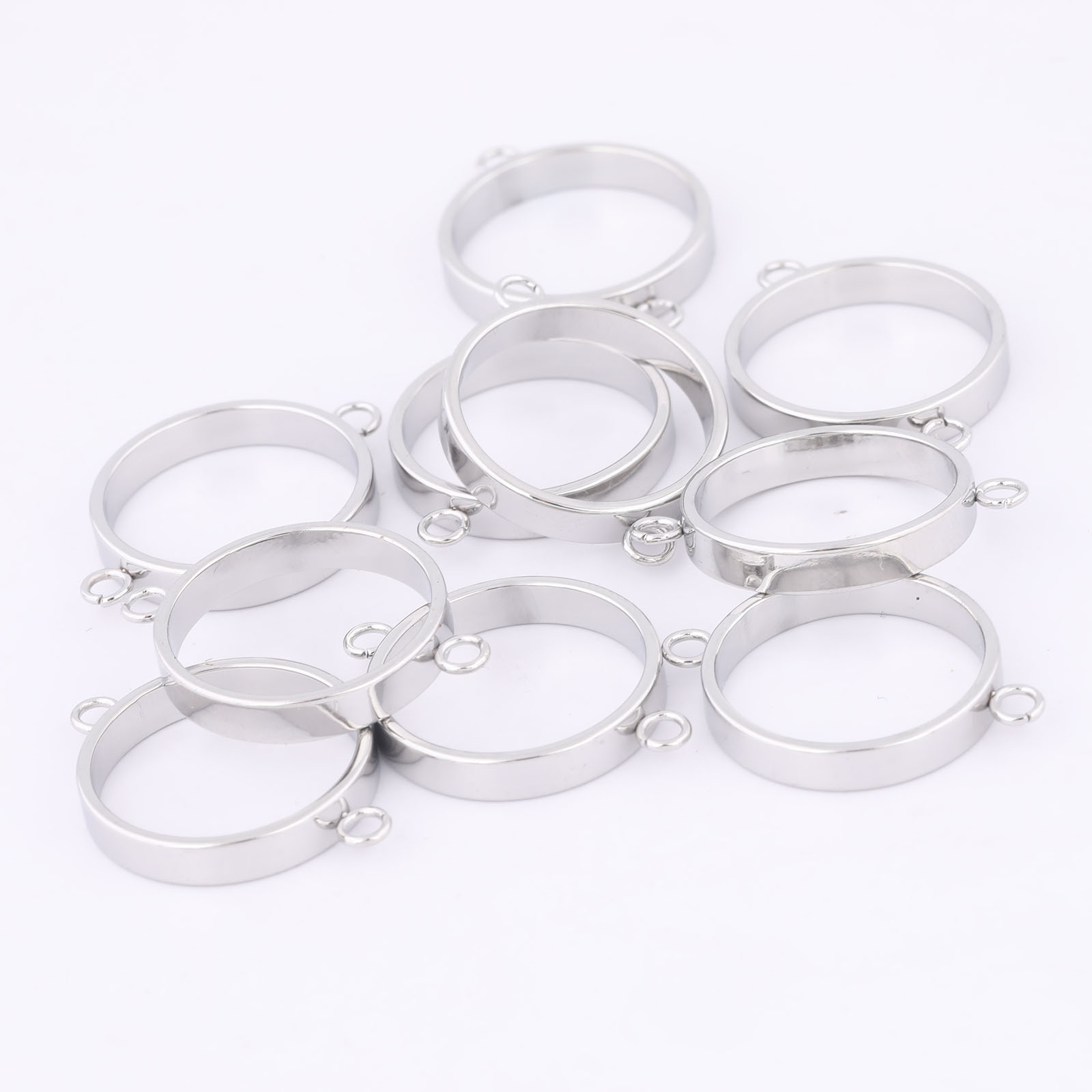 10 pçs de aço inoxidável 14mm  - Jewelry Making With Resin avaliação e preço