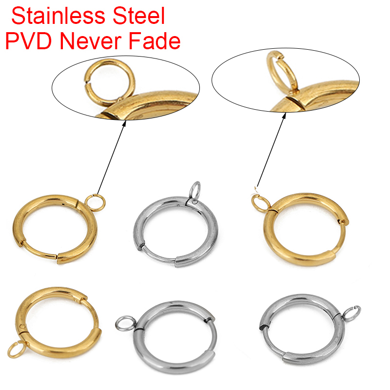 10 pçs pvd nunca desbota brinc - Jewelry Making Ideas avaliação e preço