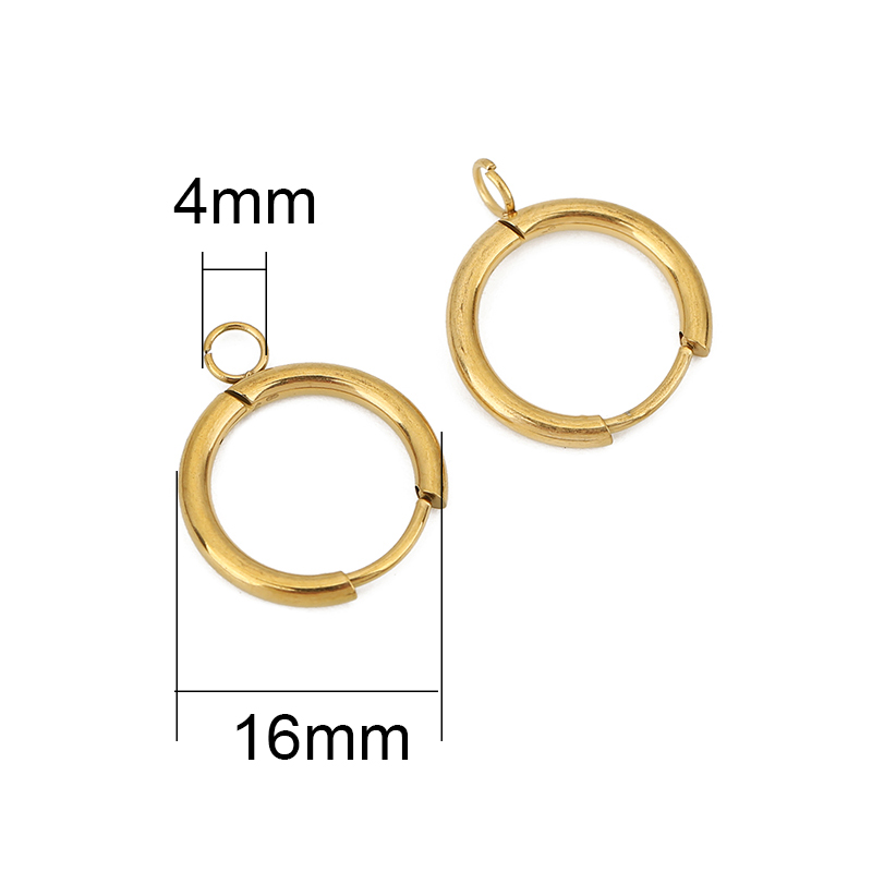 10 pçs pvd nunca desbota brinc - Jewelry Making Ideas avaliação e preço