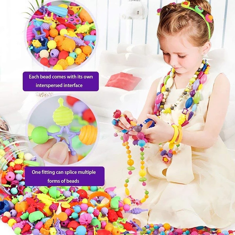 188-608 pçs pop contas criança - Jewelry Making For 5 Year Old avaliação e preço