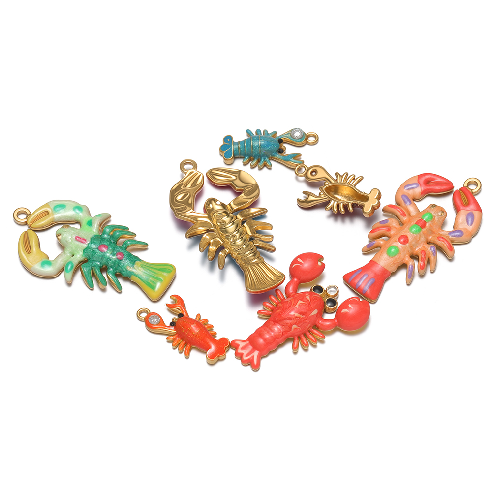 4 Peças de Pingentes de Lagost - Jewelry Making For 5 Year Old avaliação e preço