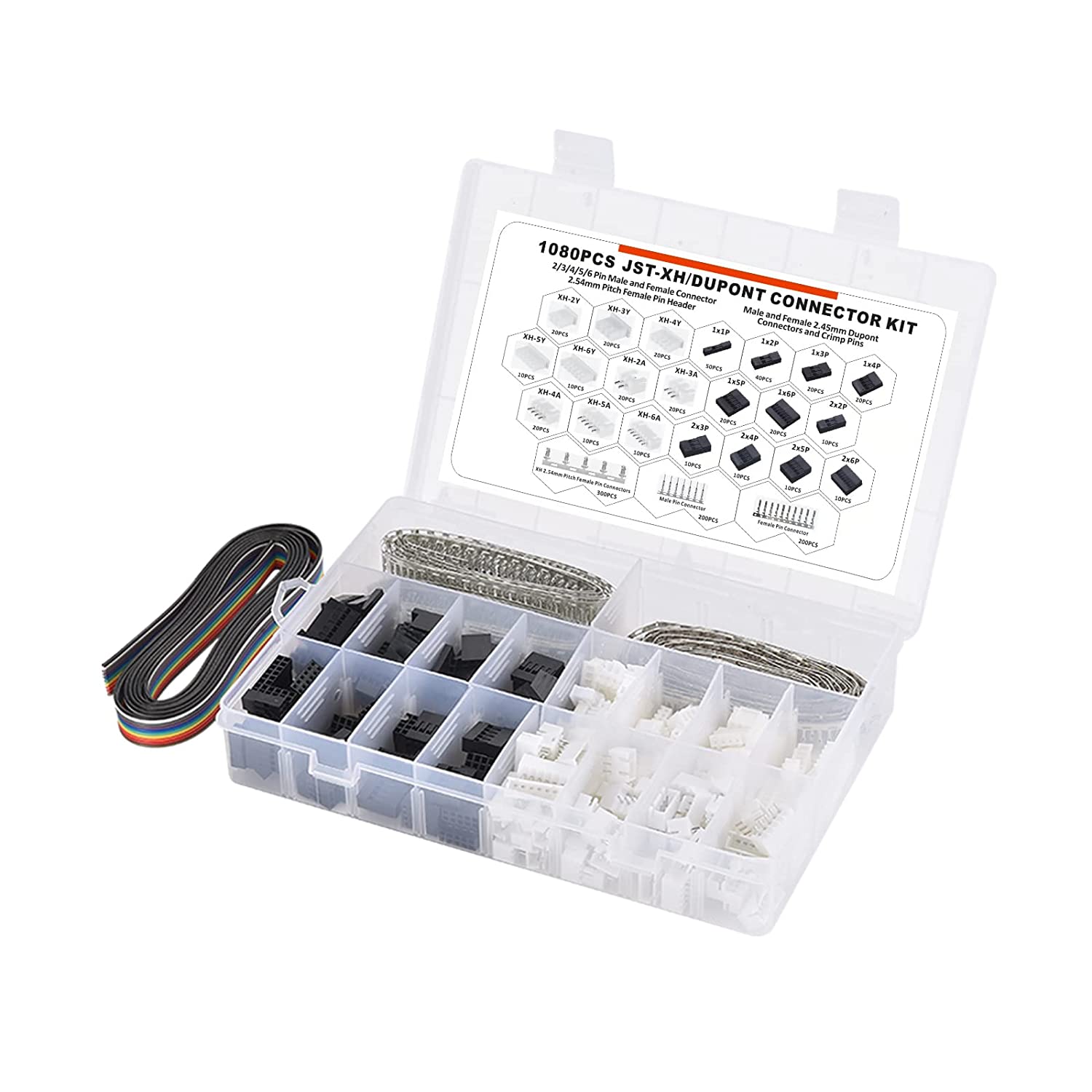 1080PCS Dupont/JST-XH Terminai - Head Pin Assorted avaliação e preço