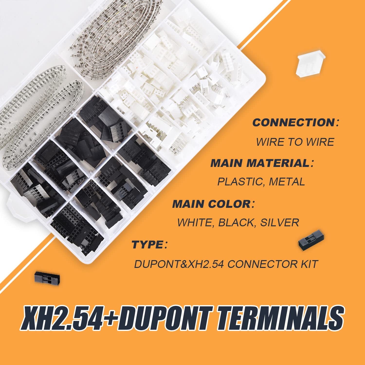 1080PCS Dupont/JST-XH Terminai - Head Pin Assorted avaliação e preço