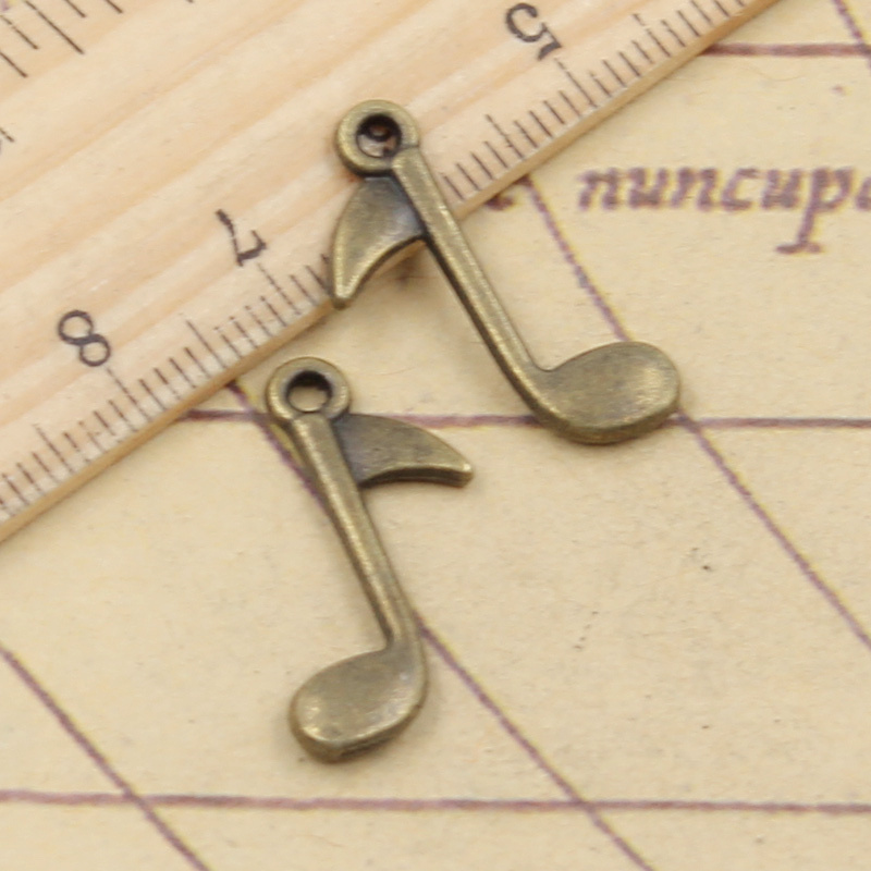 20 pçs encantos nota musical 2 - Jewelry Making Notes avaliação e preço