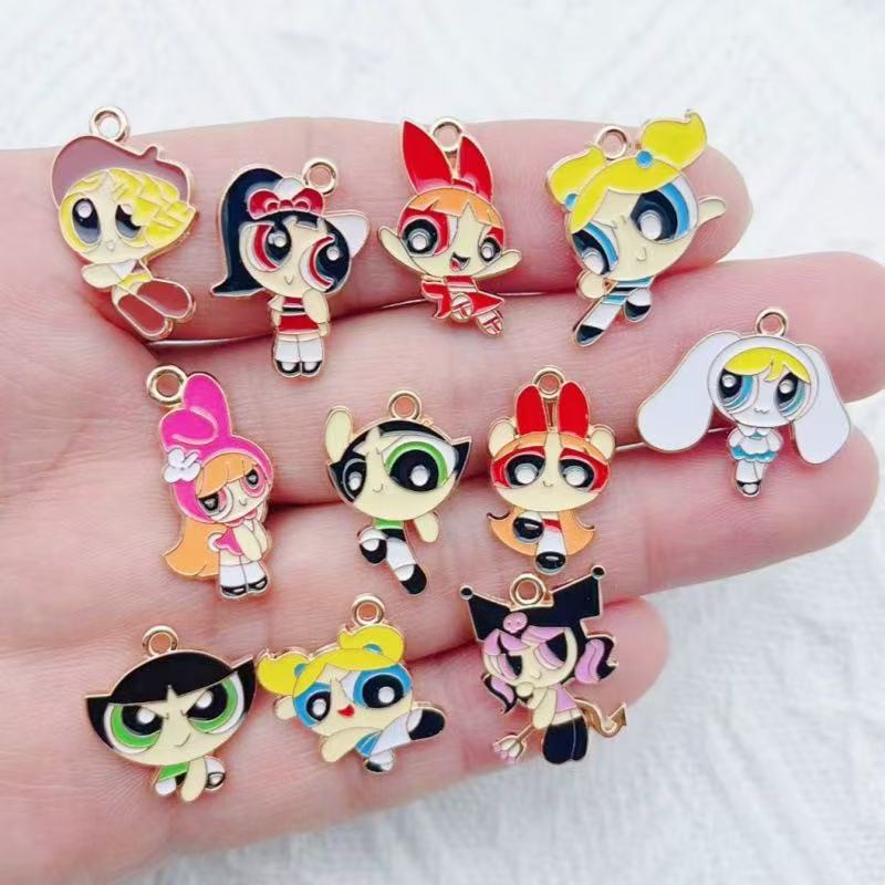 10 peças de pingente de menina - Jewelry Making Pendants avaliação e preço