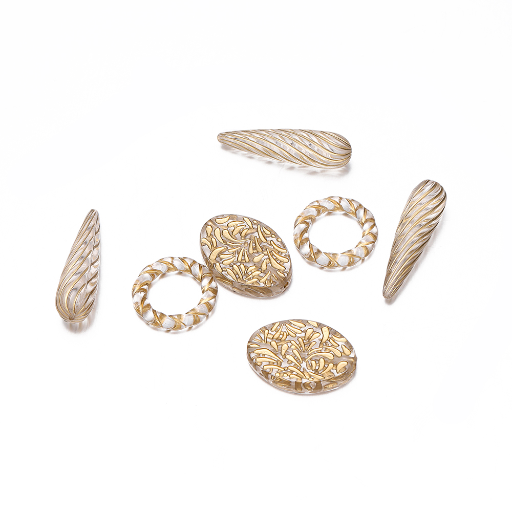 20 Peças de Contas Acrílicas B - Jewelry Making Drawing avaliação e preço