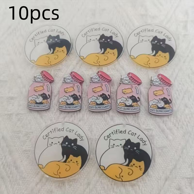 Pingente de gato fofo em acríl - Jewelry Making Pendants avaliação e preço