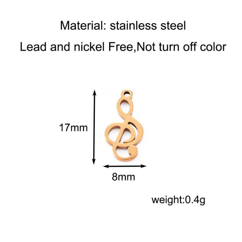 10 pçs encantos nota musical p - Jewelry Making Notes avaliação e preço