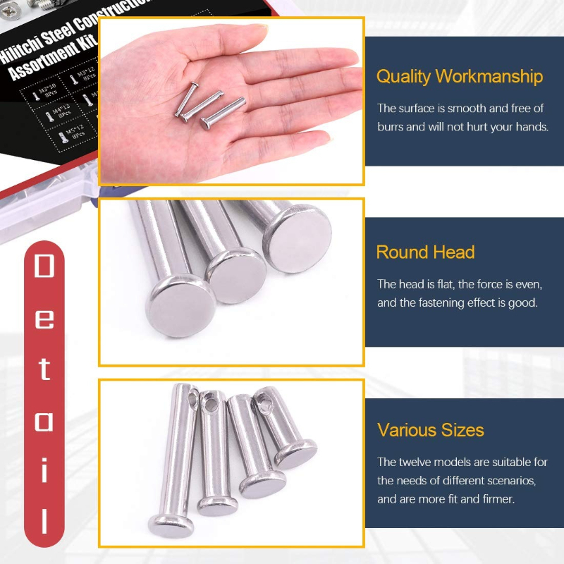 Kit de 96 Peças de Pinos Clevi - Head Pin Assorted avaliação e preço