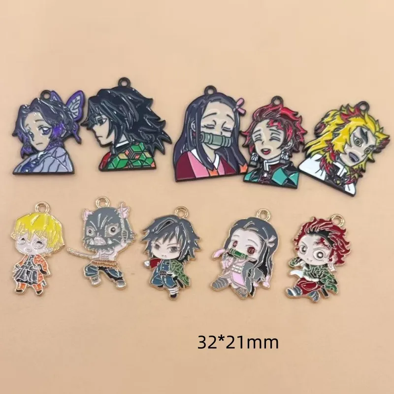 Demon slayer diy acessórios an - Jewelry Making Pendants avaliação e preço
