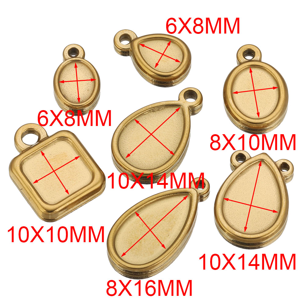 5 Peças de Aço Inoxidável: Bas - Jewelry Making With Resin avaliação e preço