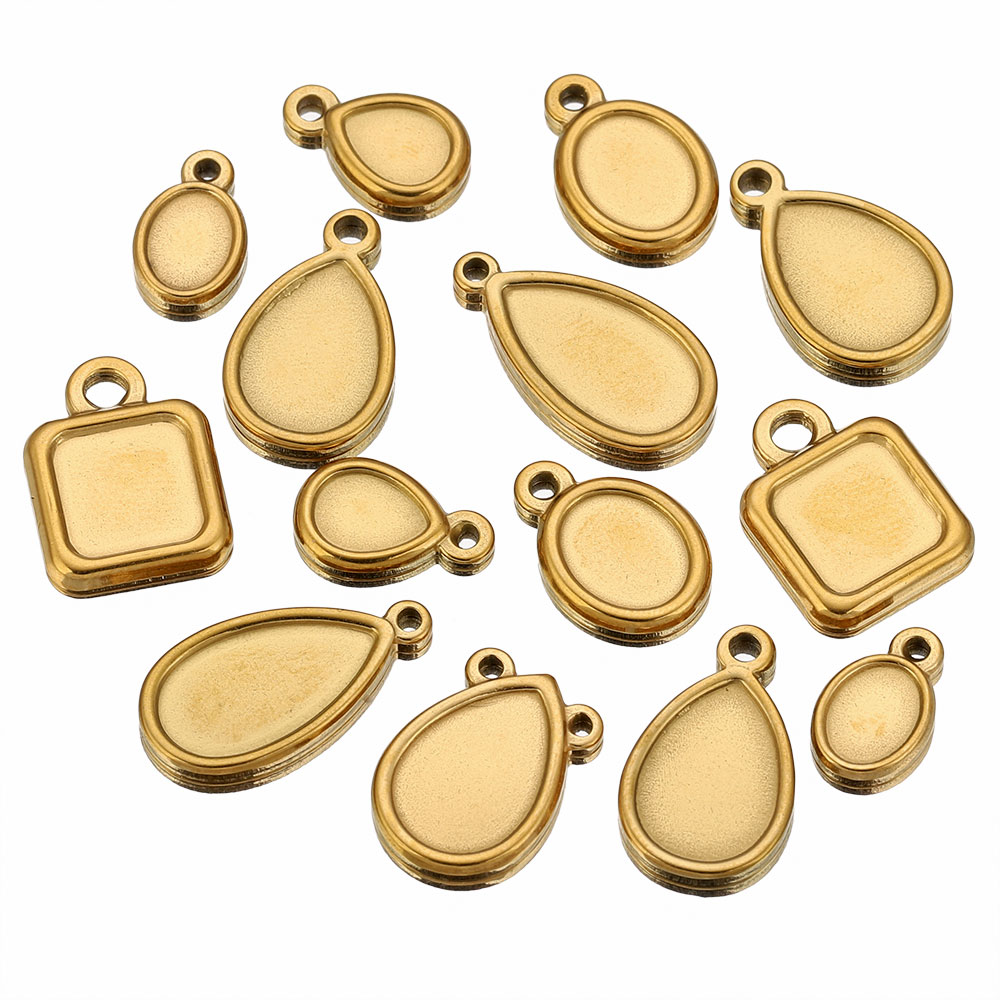 5 Peças de Aço Inoxidável: Bas - Jewelry Making With Resin avaliação e preço