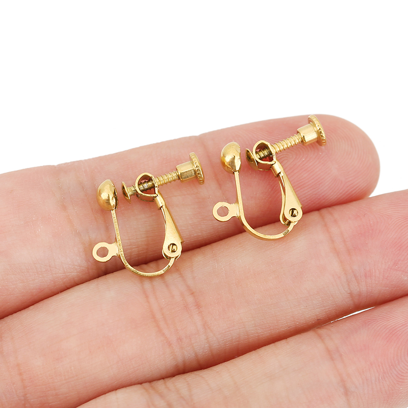 4 peças de fechos de brinco em - Jewelry Making Findings avaliação e preço