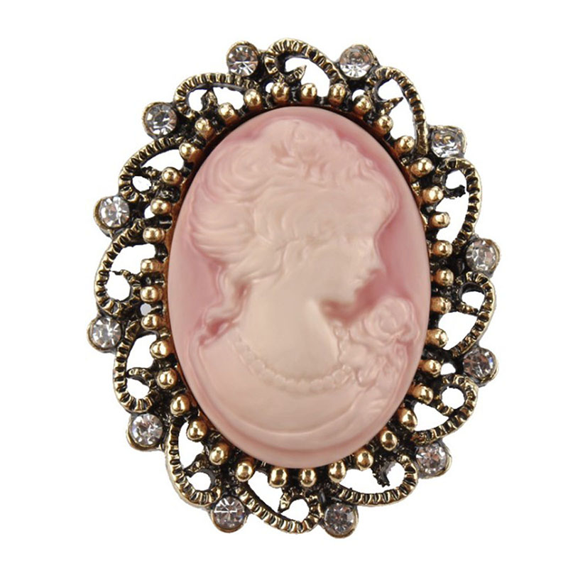 Vintage rainha cas cameo belez - Head Pin Assorted avaliação e preço