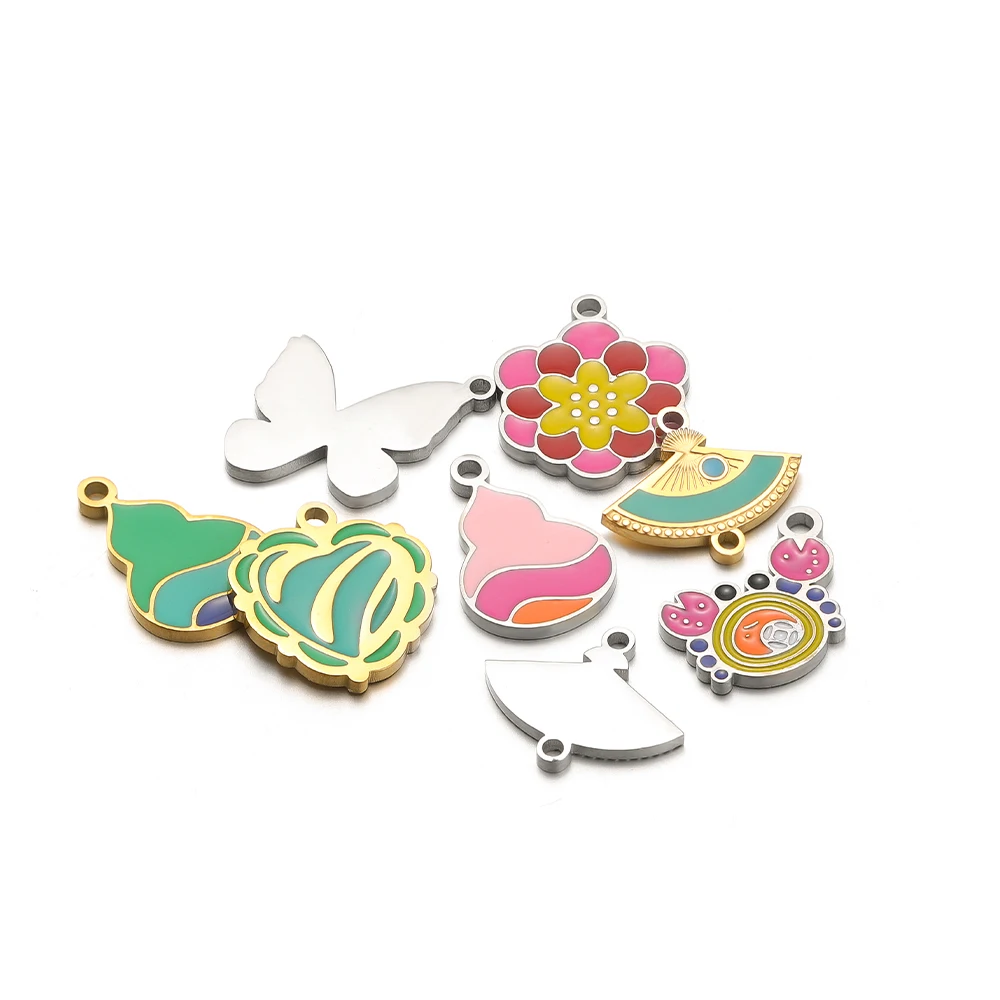 5 pçs de aço inoxidável lótus  - Jewelry Making For 5 Year Old avaliação e preço