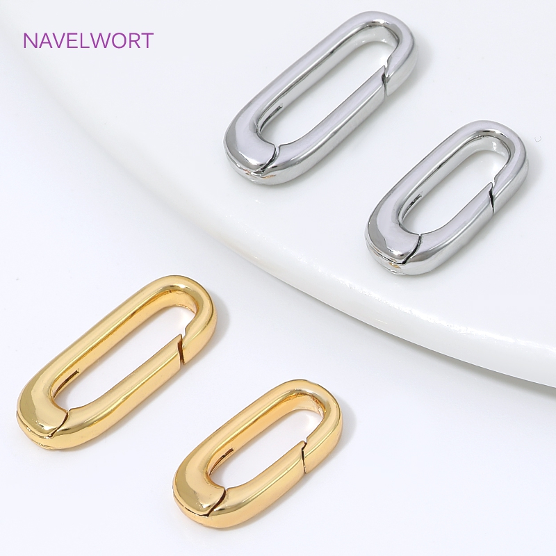 1/2/4 Peças Fecho Oval Banhado - Jewelry Making Ideas avaliação e preço
