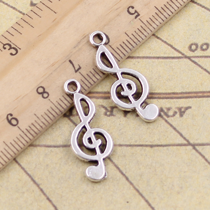 40 pçs encantos nota musical 2 - Jewelry Making Notes avaliação e preço