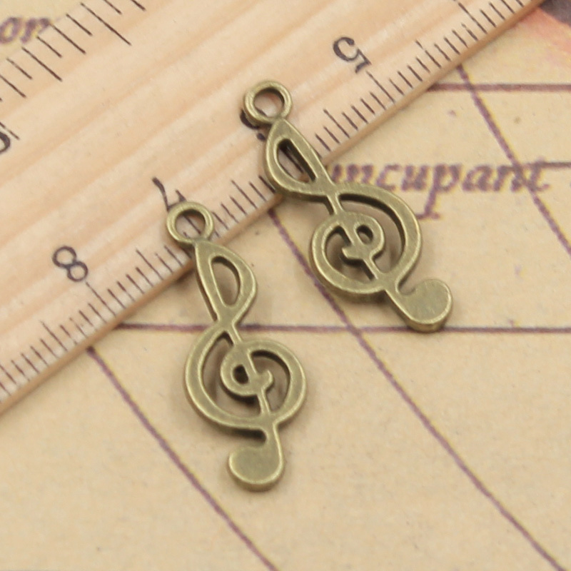 40 pçs encantos nota musical 2 - Jewelry Making Notes avaliação e preço
