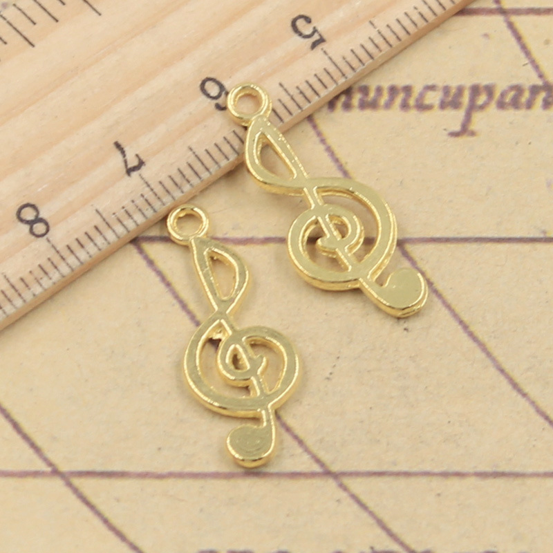 40 pçs encantos nota musical 2 - Jewelry Making Notes avaliação e preço