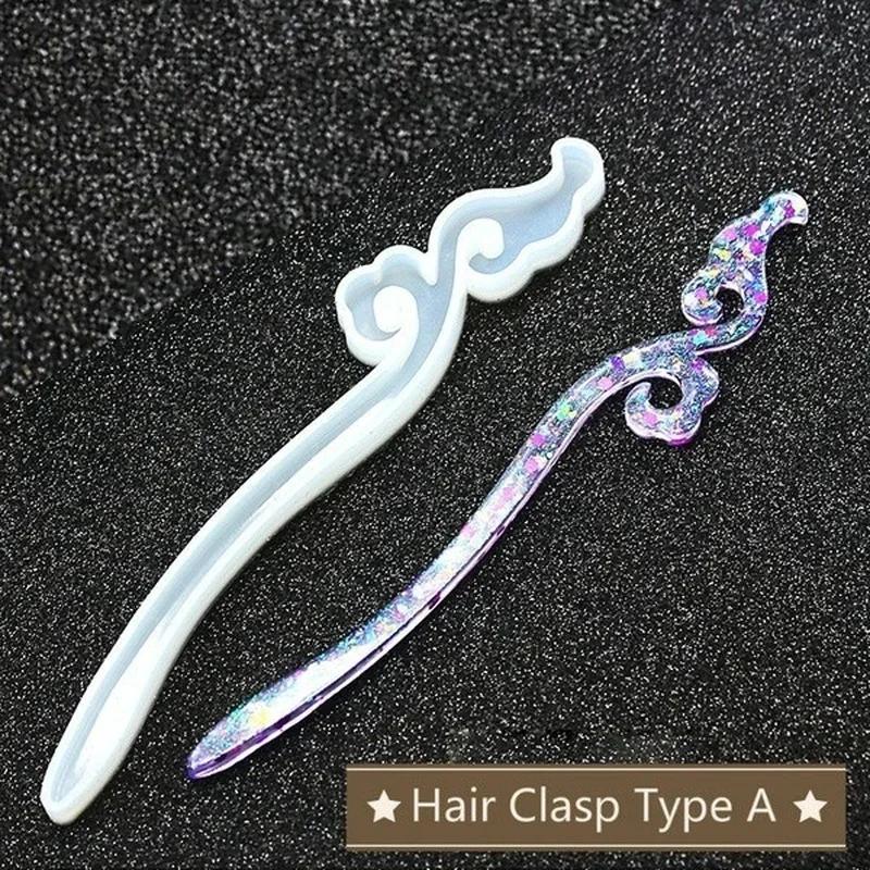 Novo transparente hairpin sili - Jewelry Making With Resin avaliação e preço