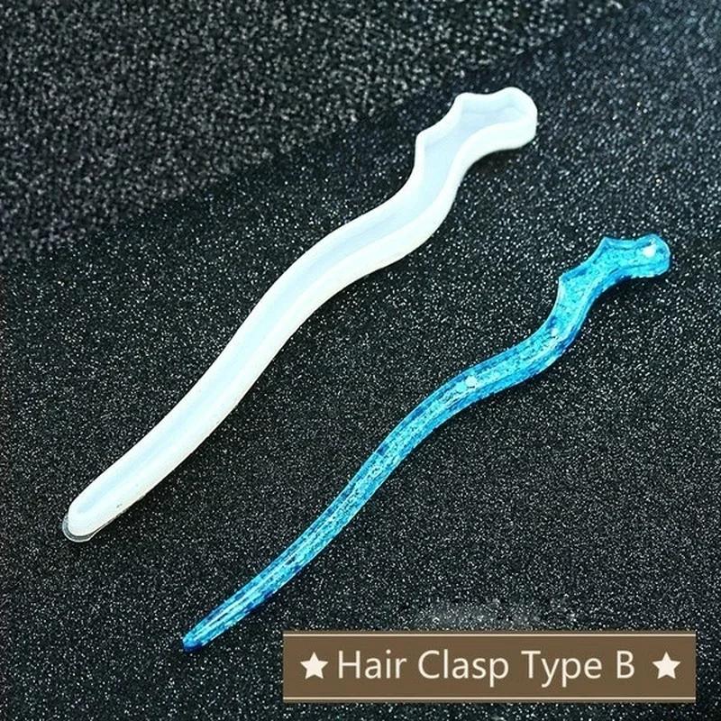 Novo transparente hairpin sili - Jewelry Making With Resin avaliação e preço