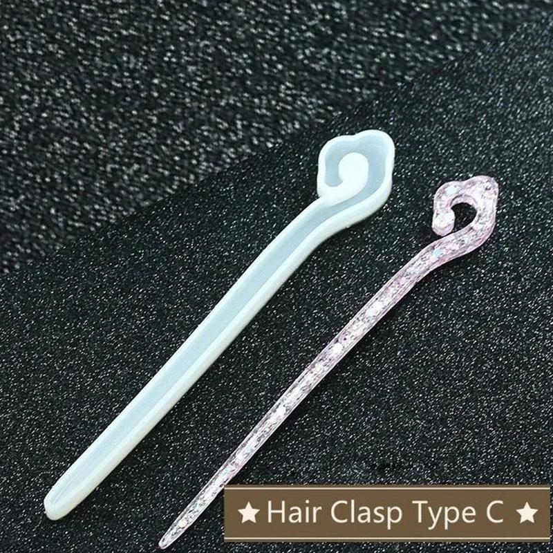 Novo transparente hairpin sili - Jewelry Making With Resin avaliação e preço