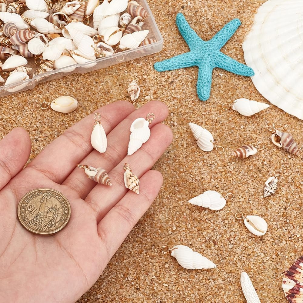 100 pçs 4 estilos encantos de  - Jewelry Making Course avaliação e preço
