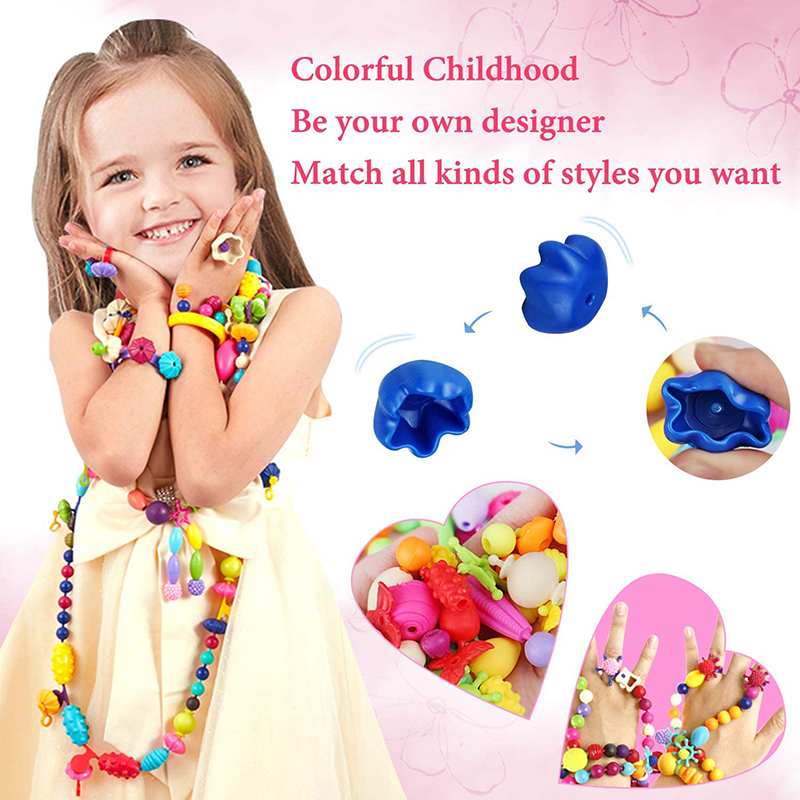 100 pçs pop contas crianças me - Jewelry Making For 5 Year Old avaliação e preço
