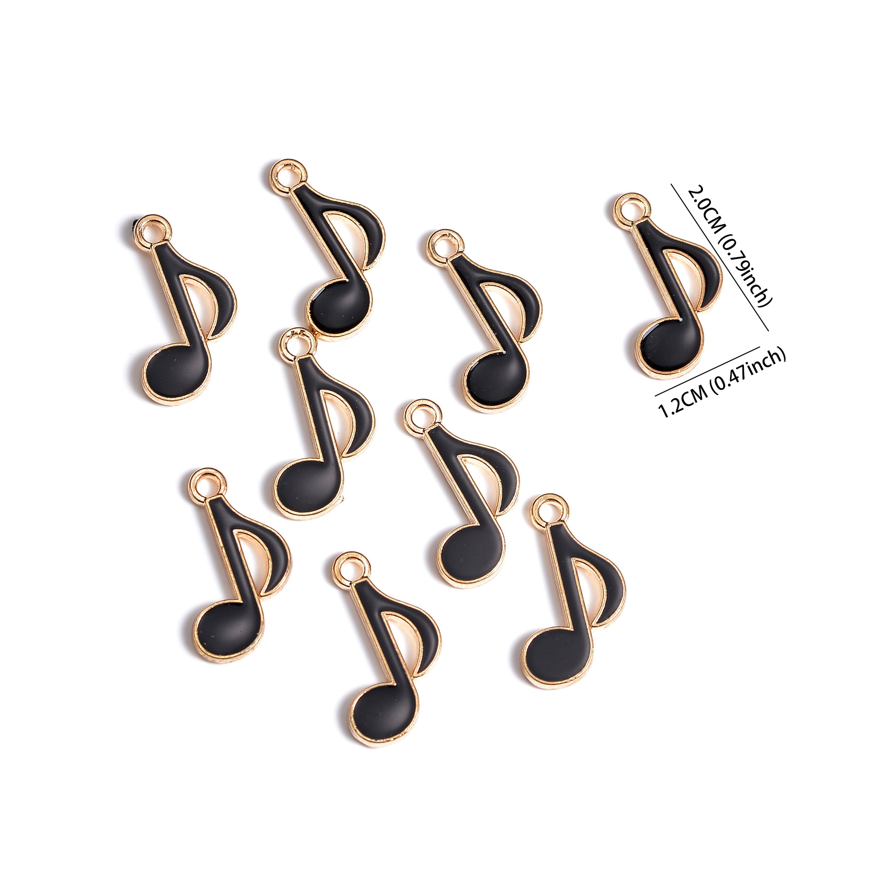 50 pçs 12x20mm bonito esmalte  - Jewelry Making Notes avaliação e preço