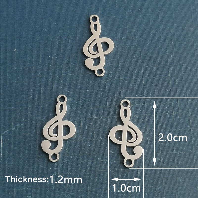 10 peças/lote Pingente de Nota - Jewelry Making Notes avaliação e preço
