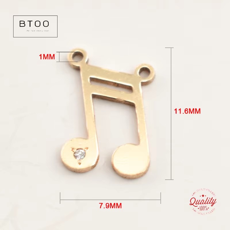 Pingente de Nota Musical Resis - Jewelry Making Notes avaliação e preço